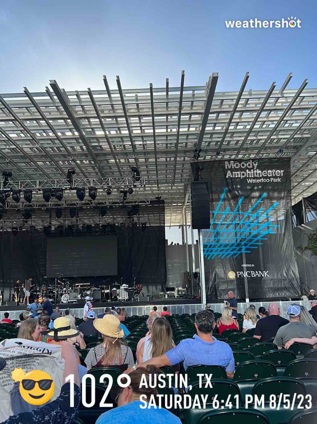 Clear weather in Austin, 102°F — August 5, 2023 (community photo)
