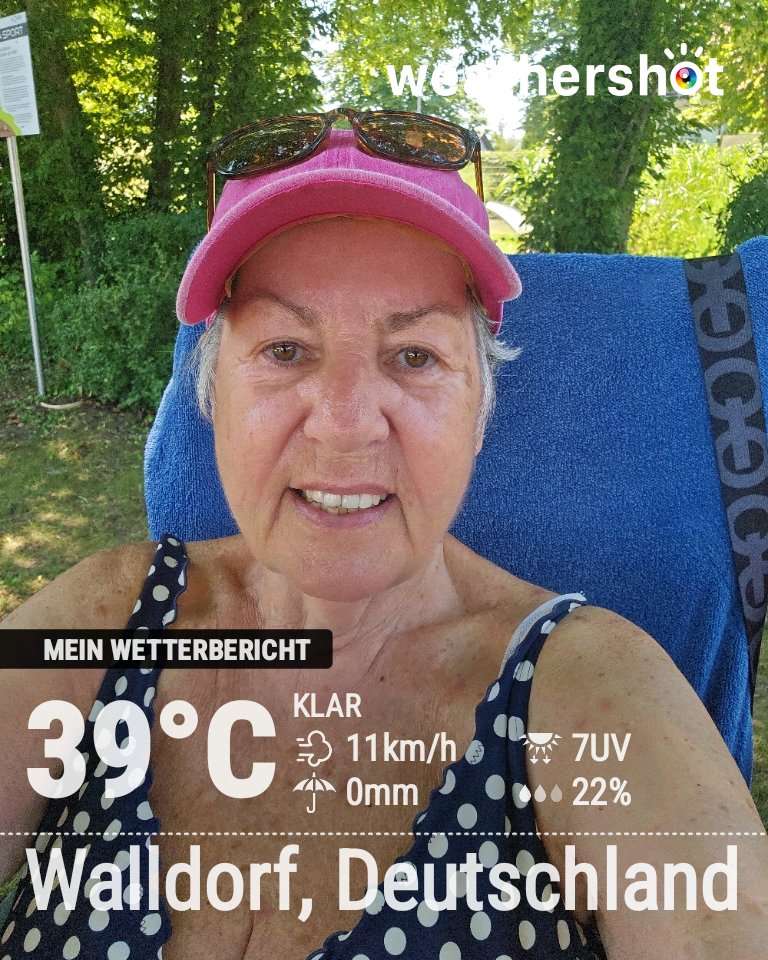 Sunny weather in Walldorf, 39°C — June 27, 2026 (community photo)