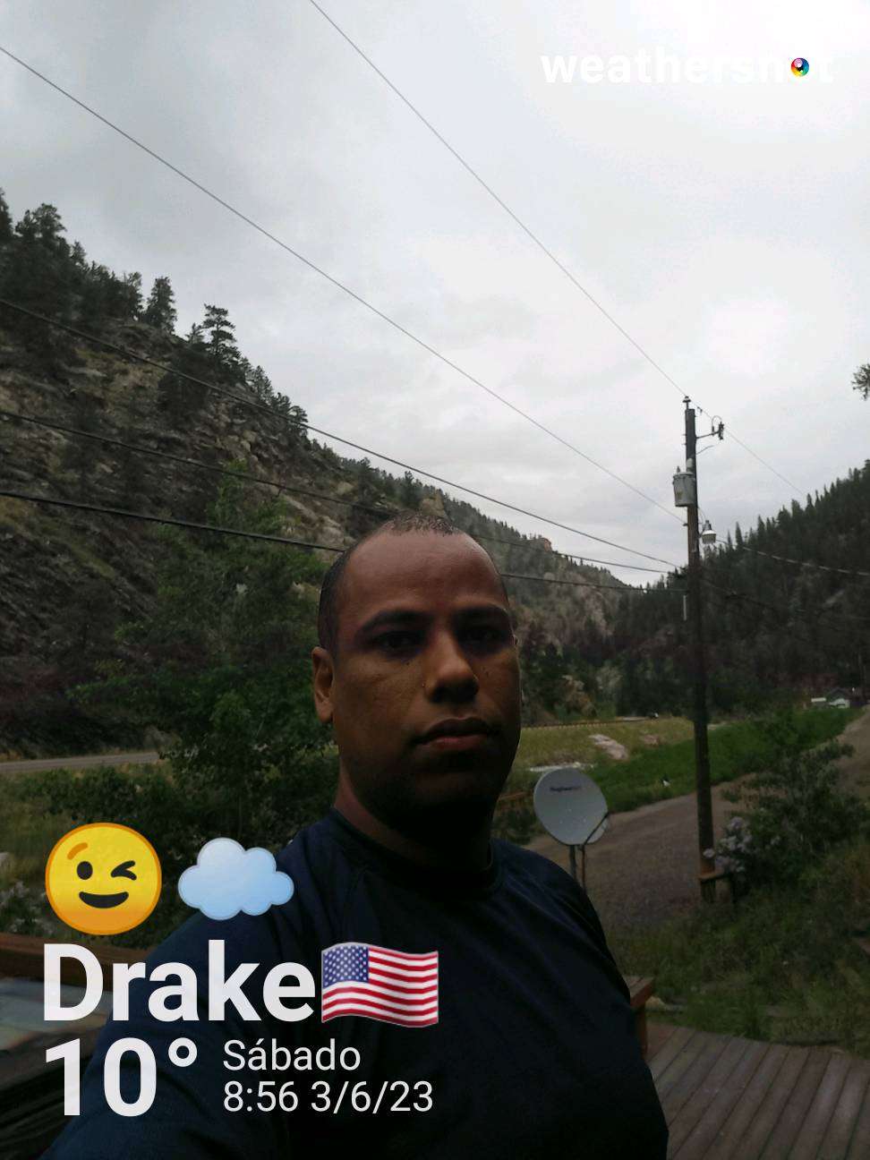 Cloudy weather in Drake, 50°F — June 3, 2023 (community photo)