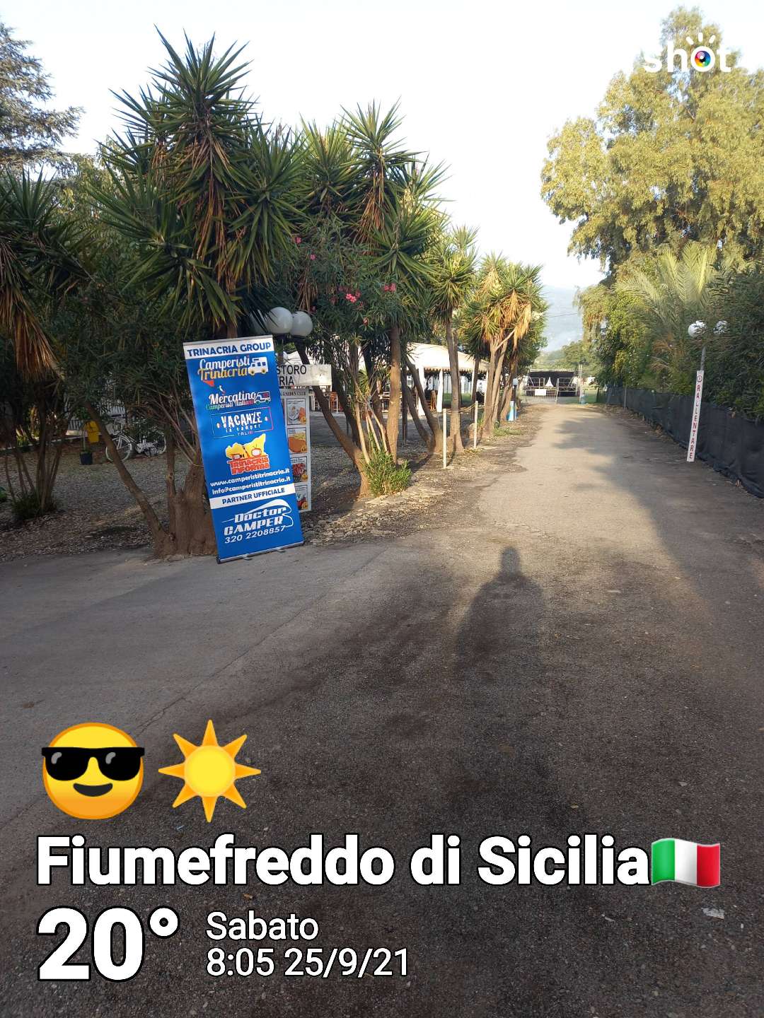 Sunny weather in Fiumefreddo di Sicilia, 20°C — September 25, 2021 (community photo)