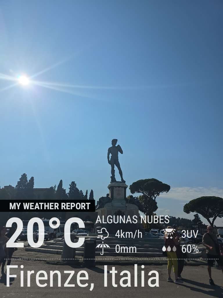 Clear weather in Firenze, 20°C — October 14, 2025 (community photo)