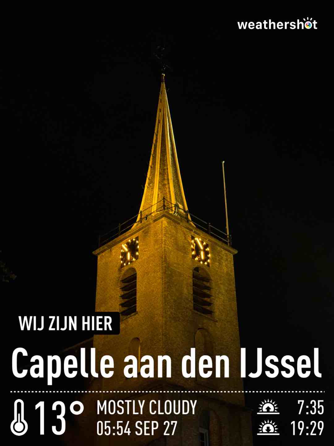 Weather in Capelle aan den IJssel, 13°C — September 27, 2023 (community photo)