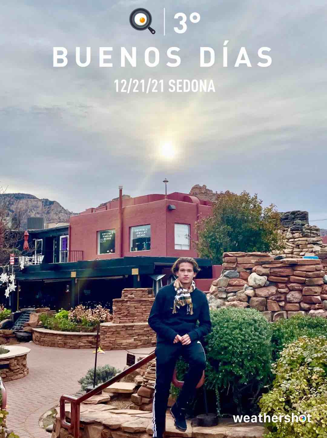 Clear weather in Sedona, 37°F — December 21, 2021 (community photo)