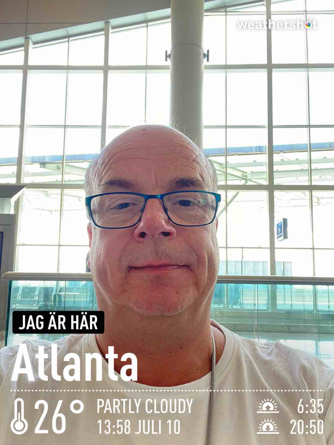 Weather in Atlanta, 79°F — July 10, 2023 (community photo)