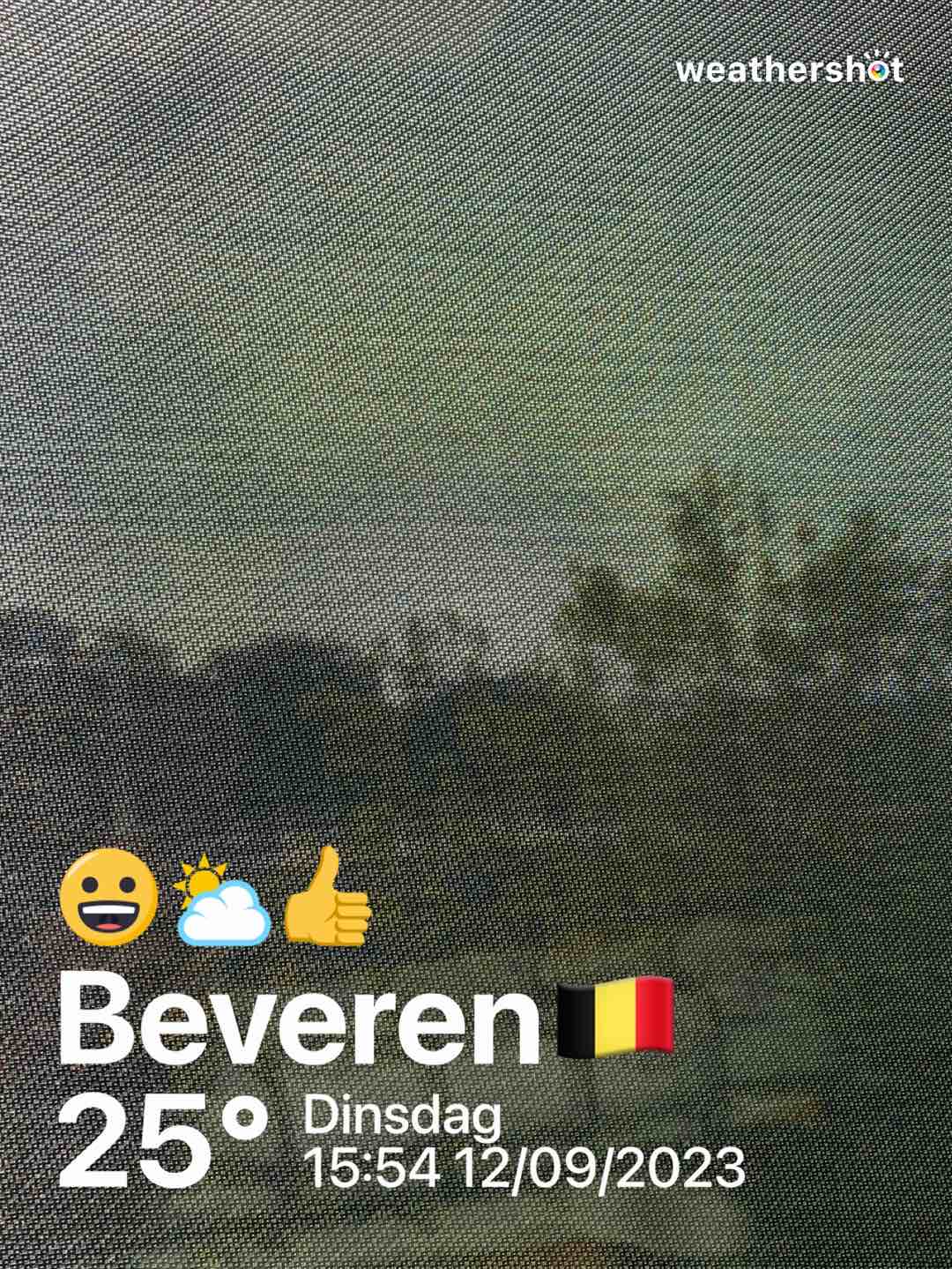 Partly cloudy weather in Beveren, 25°C — September 12, 2023 (community photo)