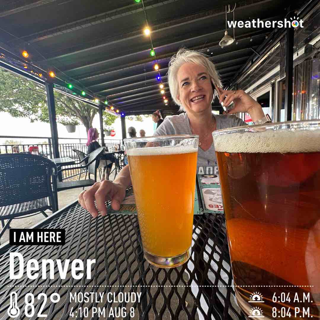 Weather in Denver, 82°F — August 8, 2023 (community photo)