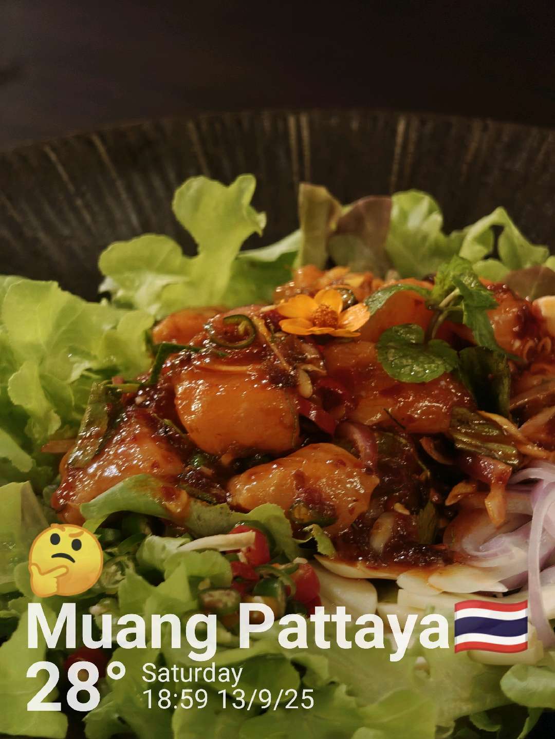 Weather in Muang Pattaya, 28°C — September 14, 2025 (community photo)