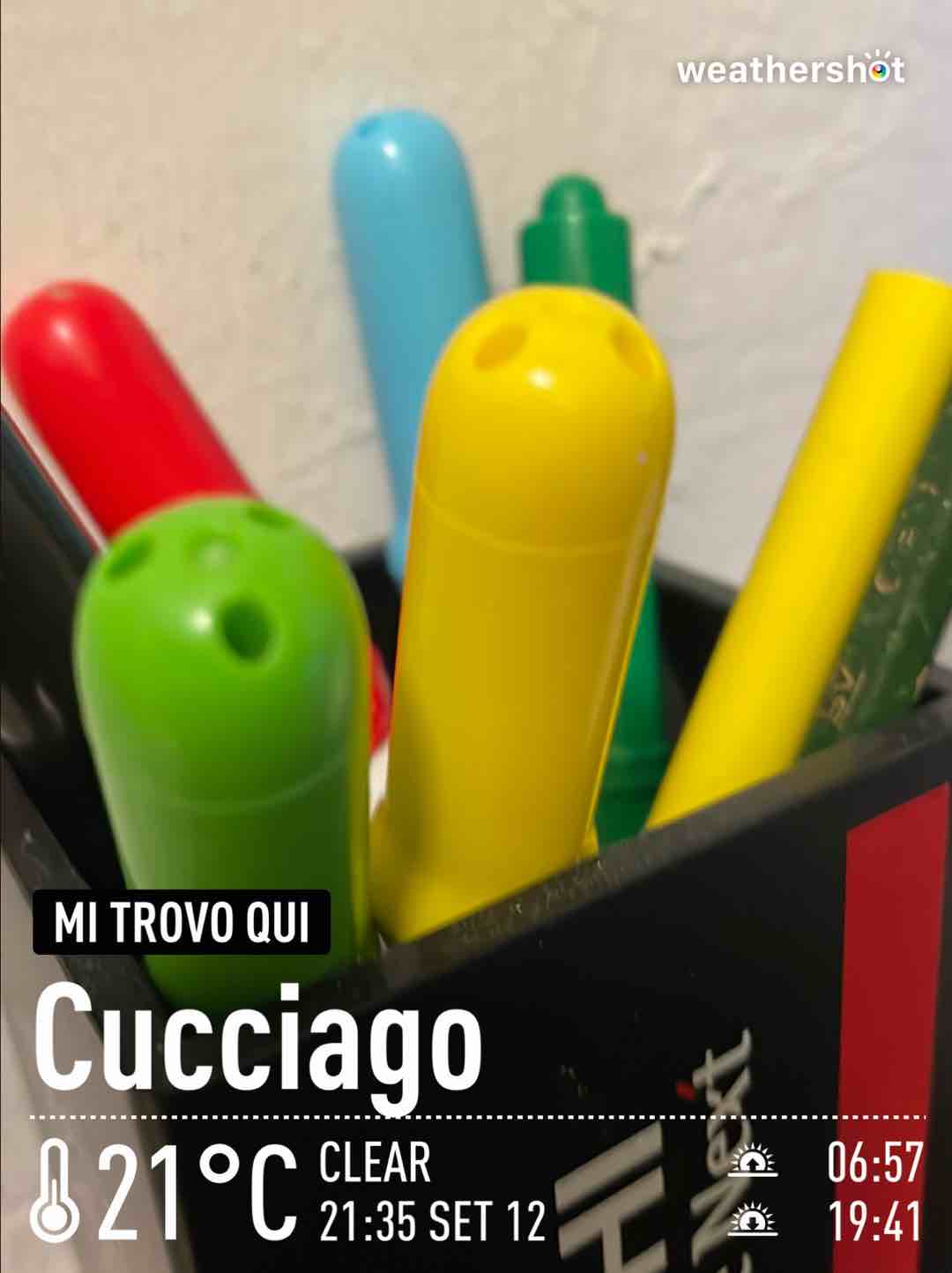 Weather in Cucciago, 21°C — September 12, 2021 (community photo)