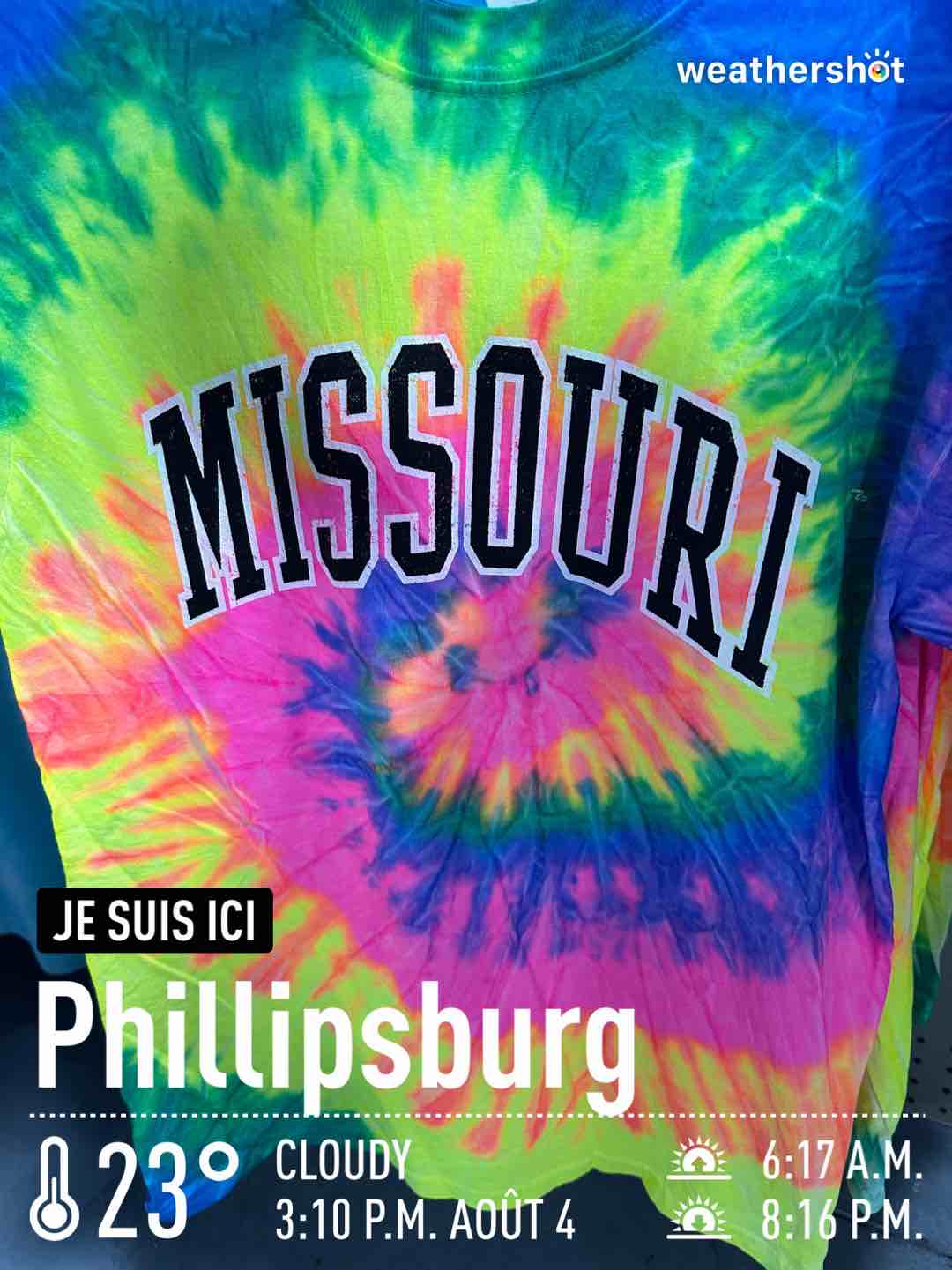 Cloudy weather in Phillipsburg, 73°F — August 4, 2023 (community photo)
