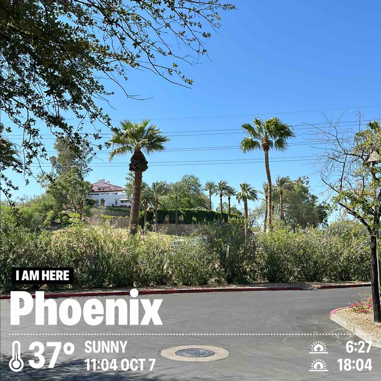 Weather in Phoenix, 99°F — October 7, 2024 (community photo)