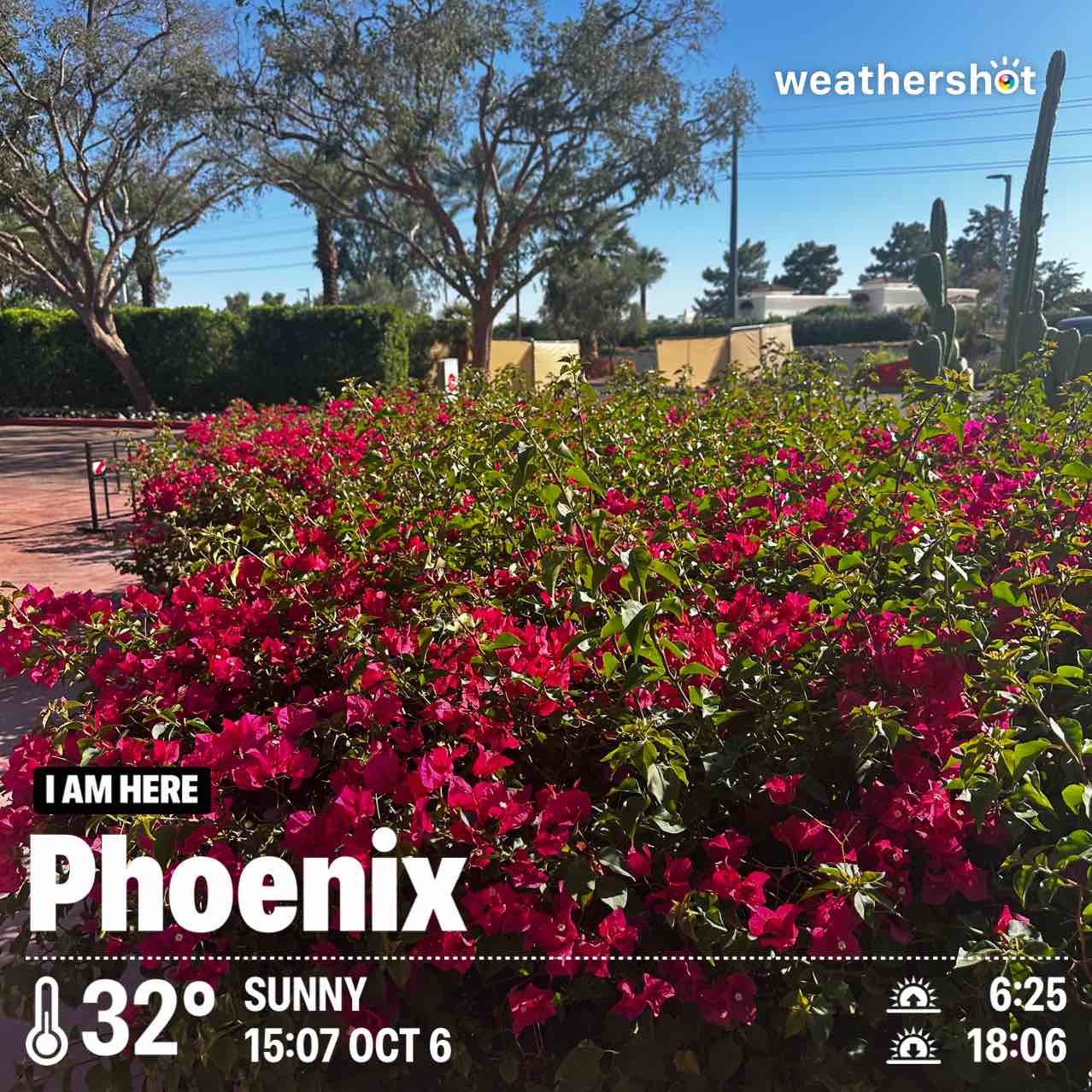 Weather in Phoenix, 90°F — October 6, 2025 (community photo)