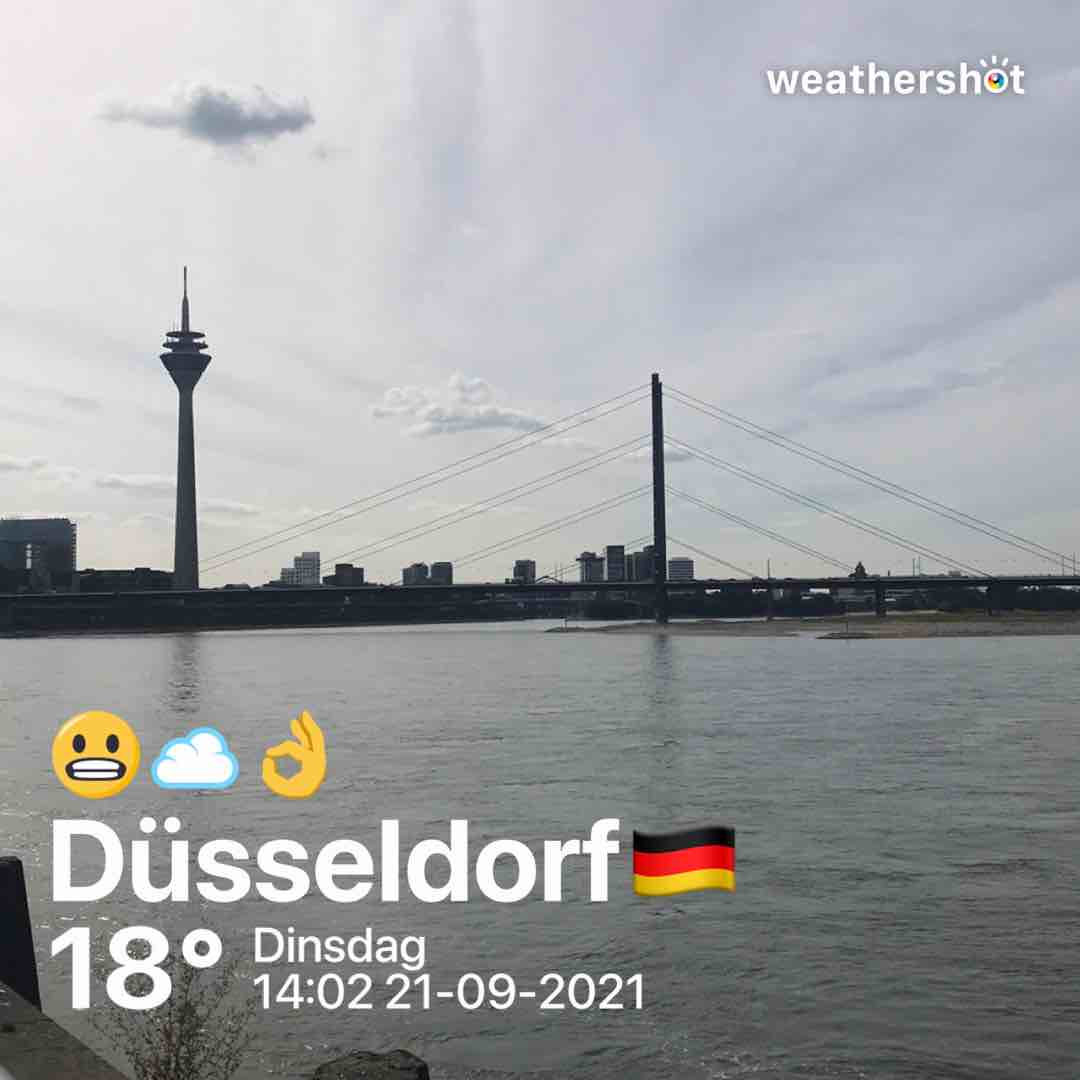 Wetter in Düsseldorf: bewölkt, 18°C – 21. September 2021 (Community-Foto)