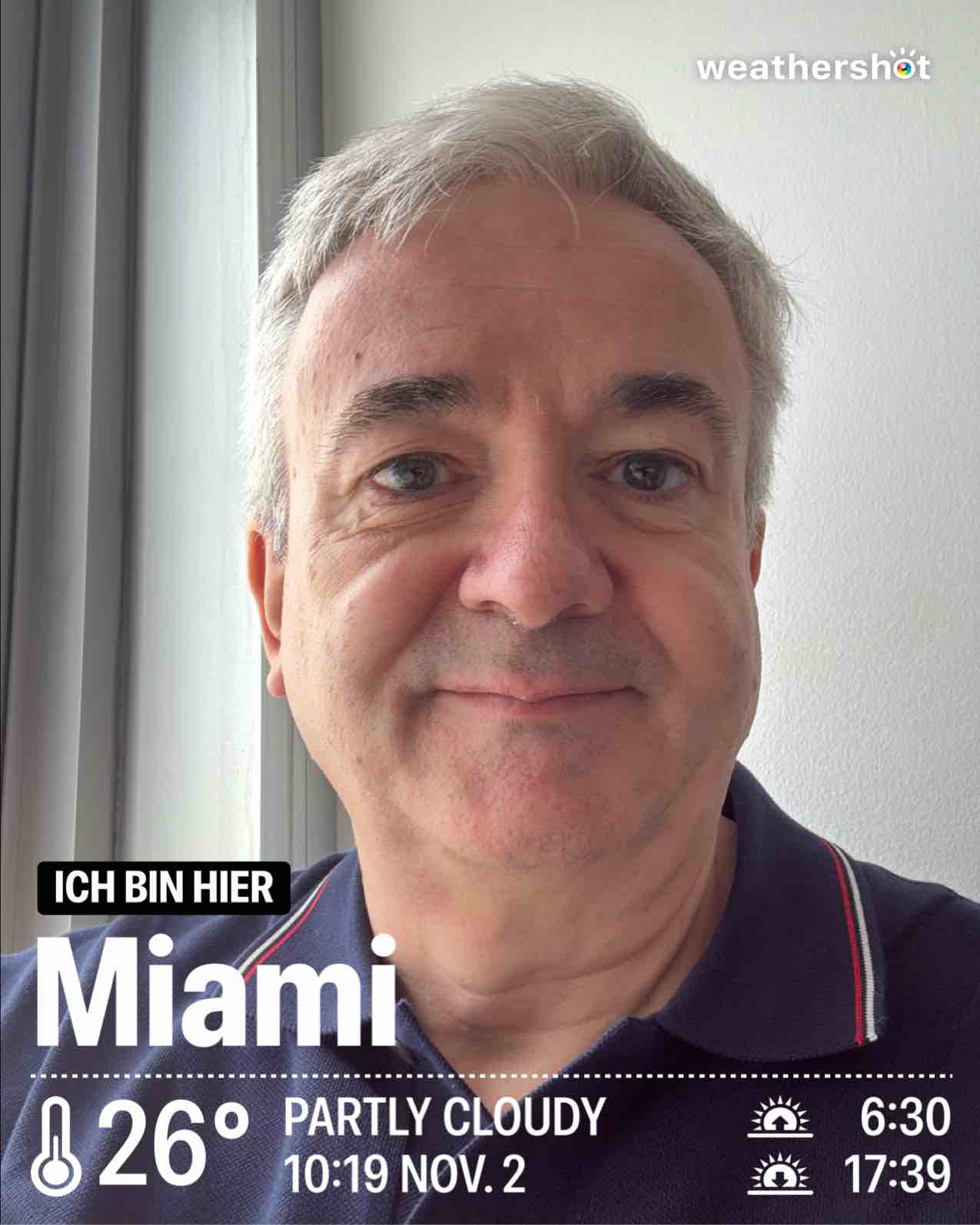Weather in Miami, 79°F — November 2, 2025 (community photo)