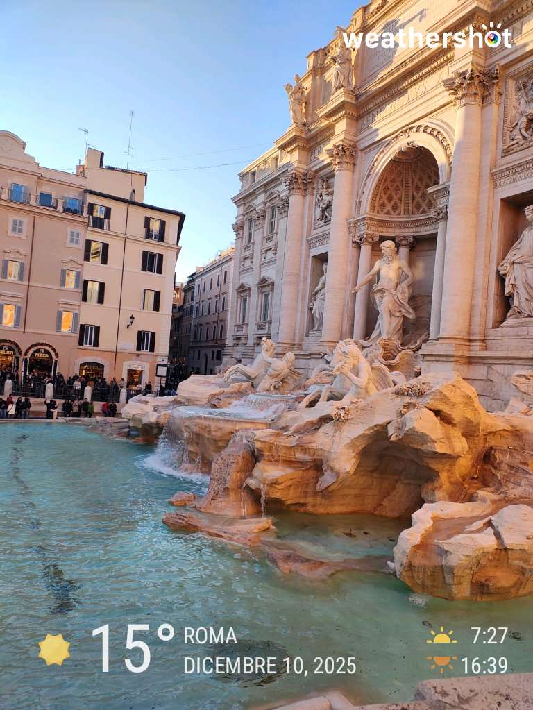 Sunny weather in Roma, 15°C — December 10, 2025 (community photo)