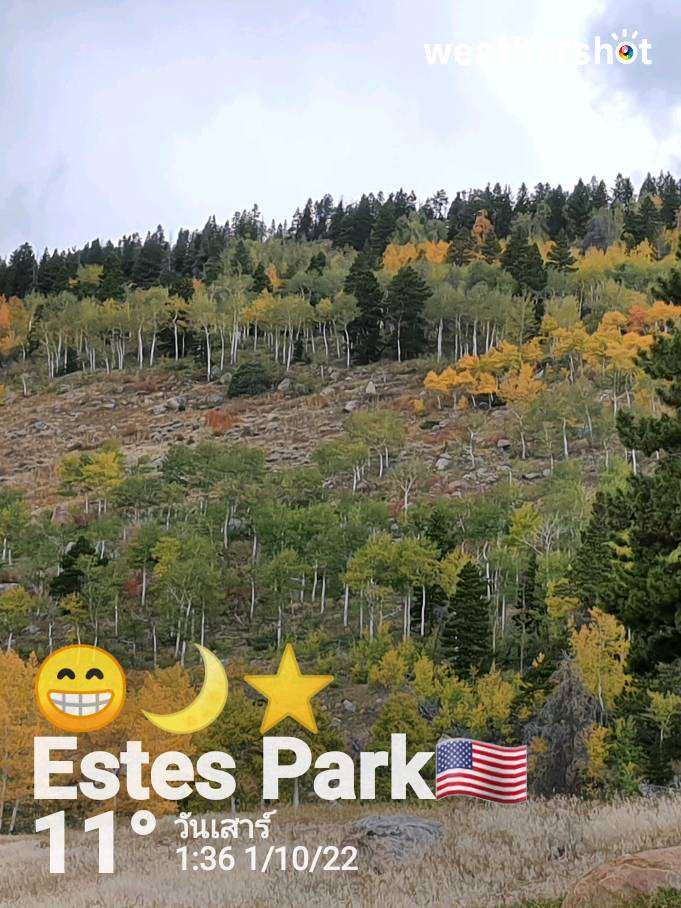 Weather near Estes Park, 48°F — September 30, 2022 (community photo)