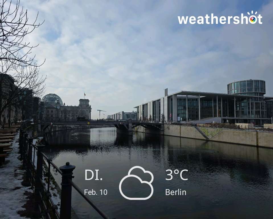 Cloudy night weather near Berlin, 3°C — February 10, 2026 (community photo)
