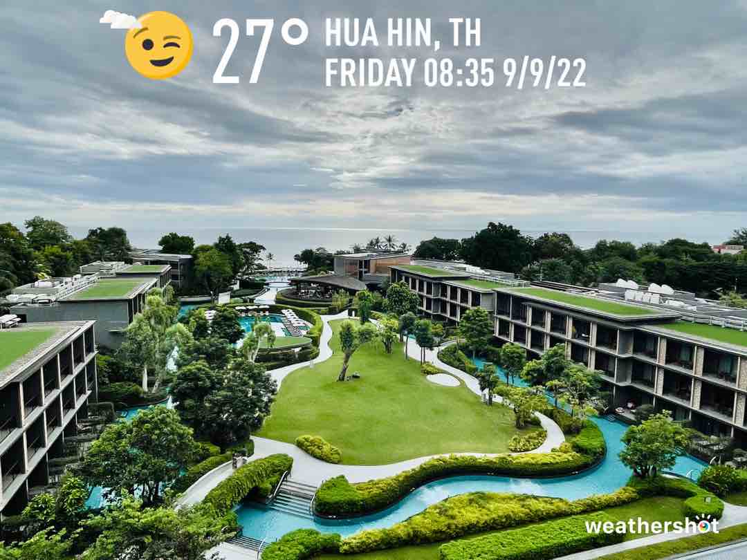 Cloudy weather in Tambon Hua Hin, 27°C — September 9, 2022 (community photo)