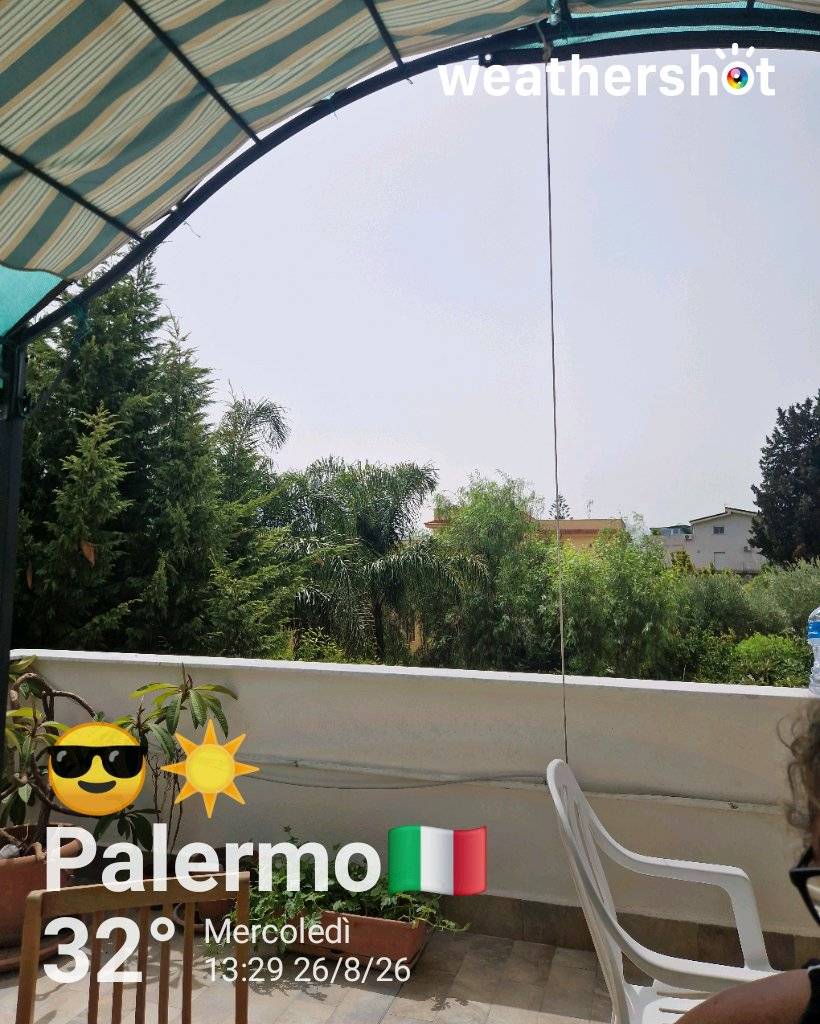 Clear weather in Palermo, 32°C — August 26, 2026 (community photo)
