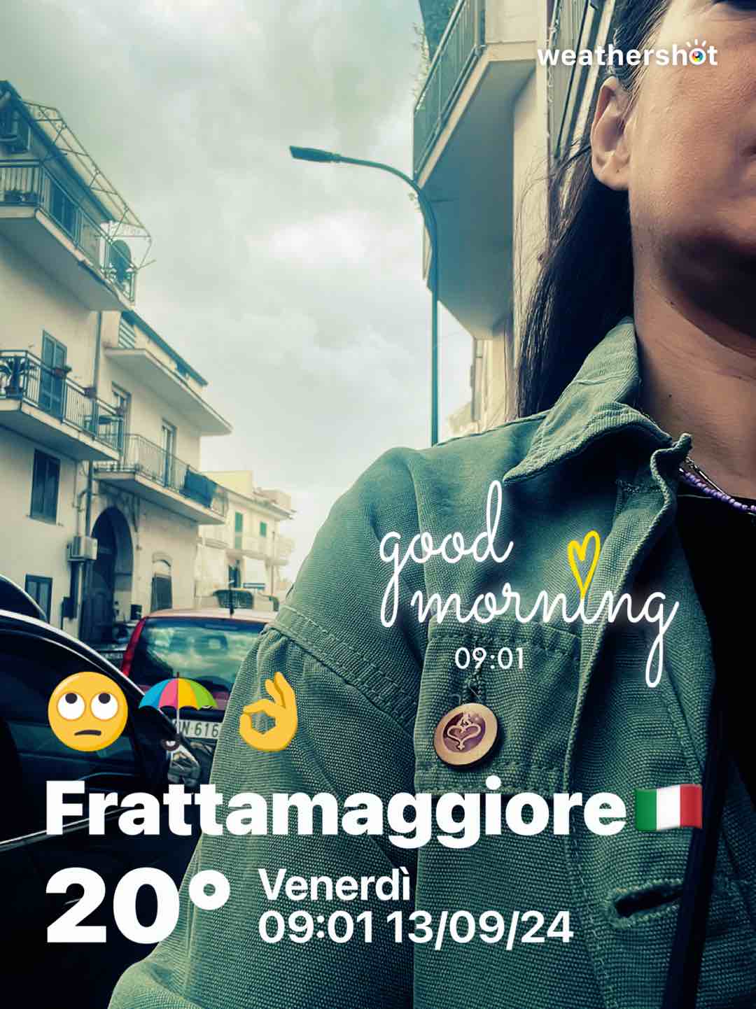 Rainy weather in Frattamaggiore, 20°C — September 13, 2024 (community photo)