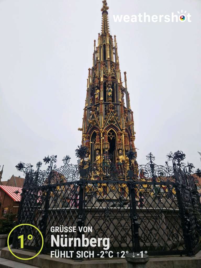 Cloudy weather in Nürnberg, 1°C — December 3, 2025 (community photo)
