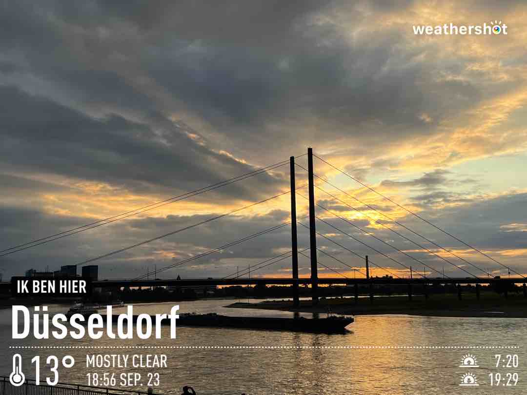 Wetter in Düsseldorf, 13°C – 23. September 2023 (Community-Foto)