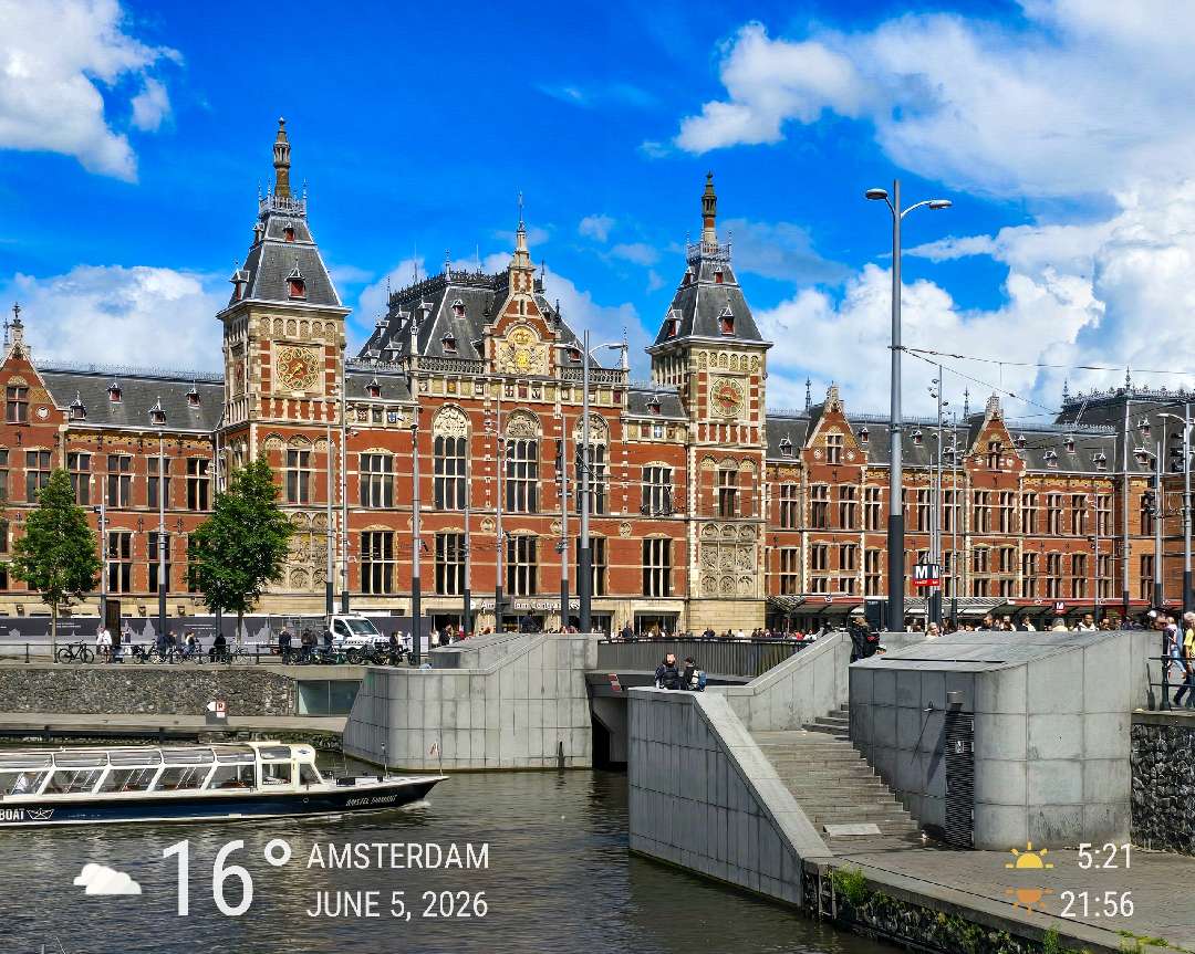 Cloudy weather in Amsterdam, 16°C — June 5, 2026 (community photo)