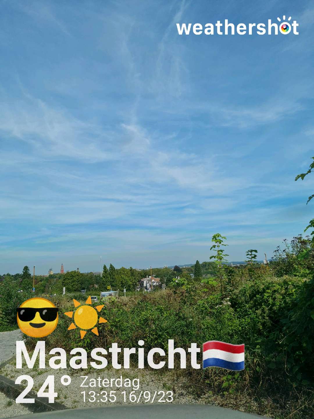 Clear weather in Maastricht, 24°C — September 16, 2023 (community photo)