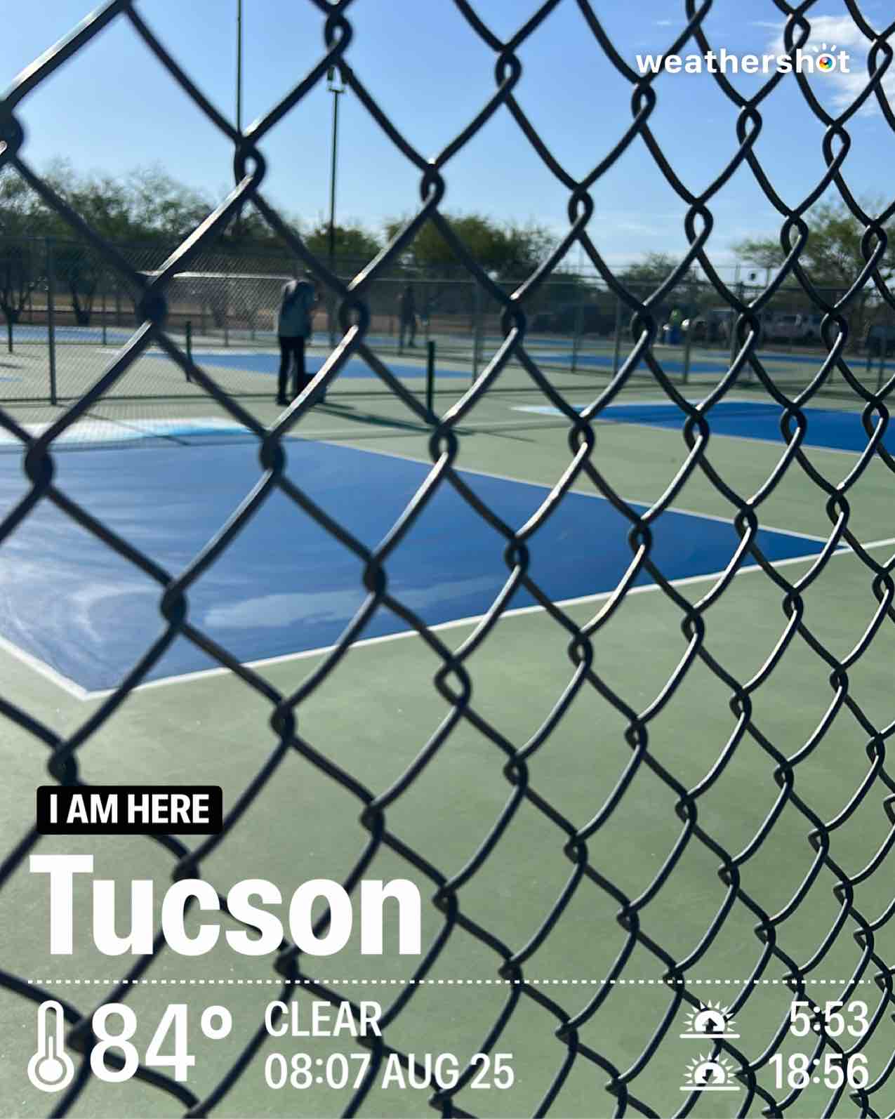 Weather in Tucson, 84°F — August 25, 2026 (community photo)