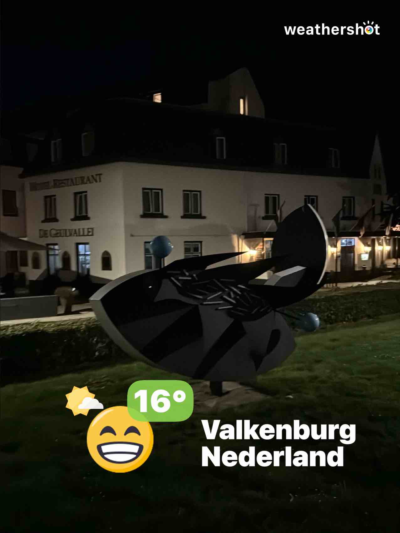 Partly cloudy weather in Valkenburg, 16°C — June 15, 2025 (community photo)