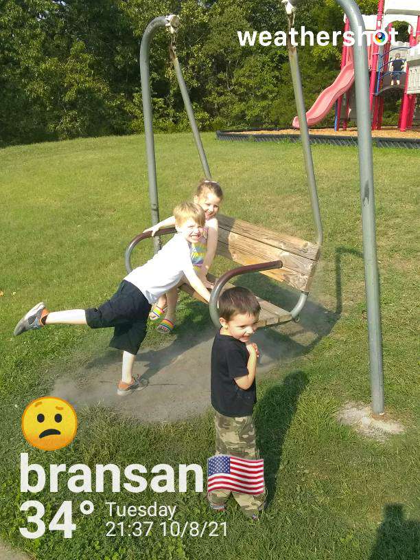 Weather in Branson, 93°F — September 6, 2021 (community photo)