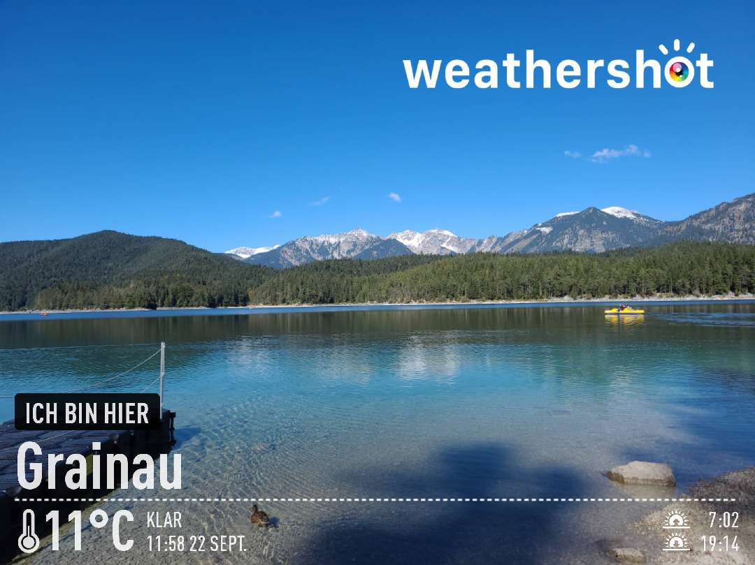 Sunny weather in Grainau, 11°C — September 22, 2022 (community photo)