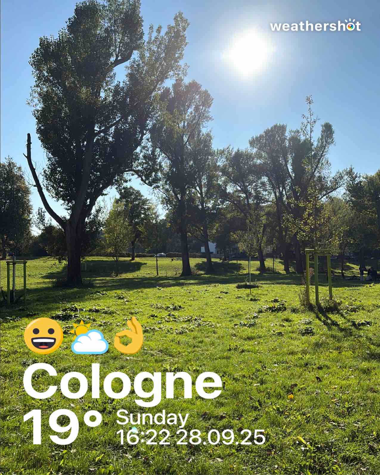Partly cloudy weather in Köln, 19°C — September 28, 2025 (community photo)
