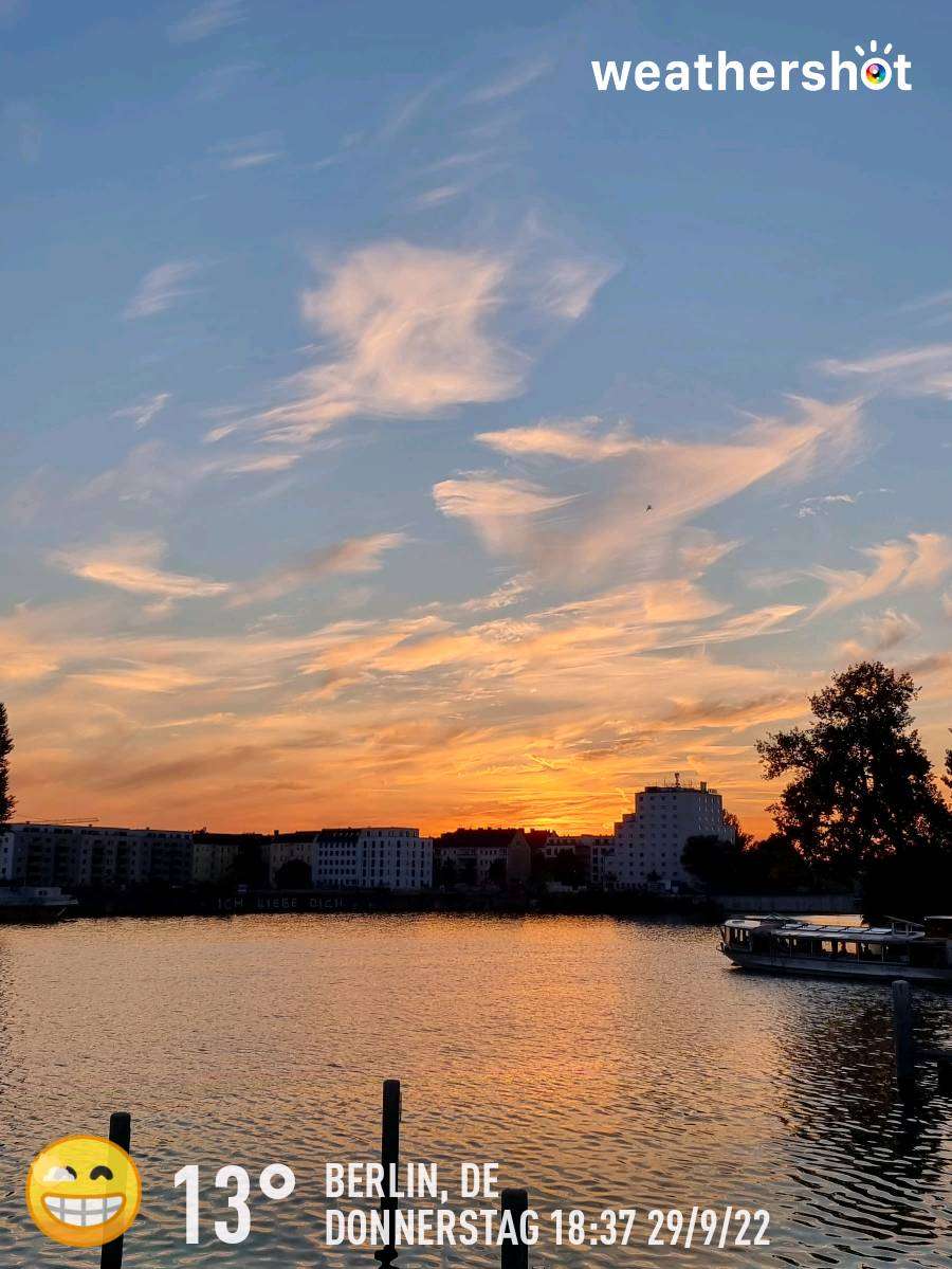 Cloudy night weather near Berlin, 16°C — September 29, 2022 (community photo)