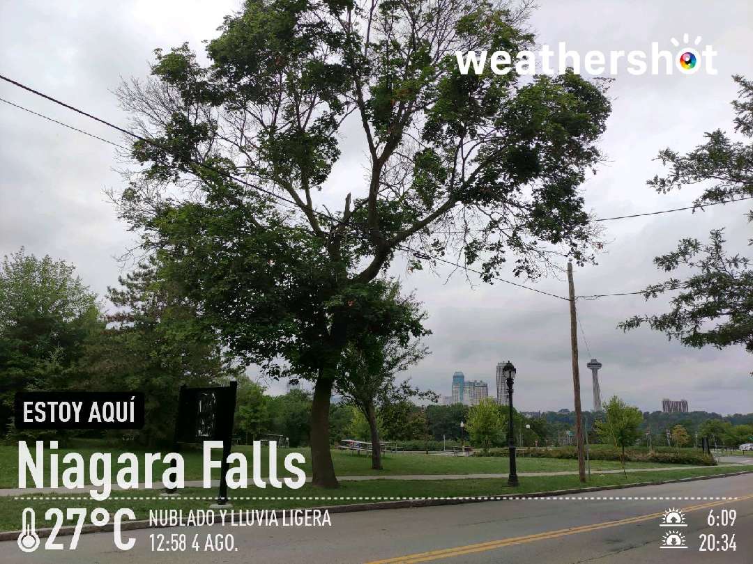 Rainy weather in Niagara Falls, 81°F — August 4, 2022 (community photo)