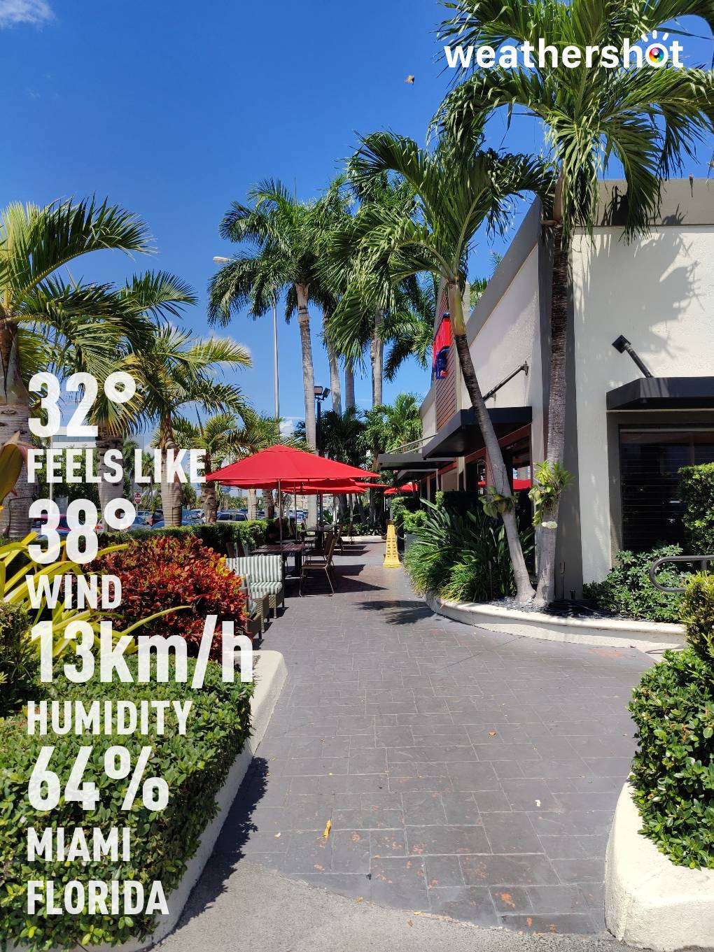 Clear weather in Miami, 90°F — September 12, 2023 (community photo)