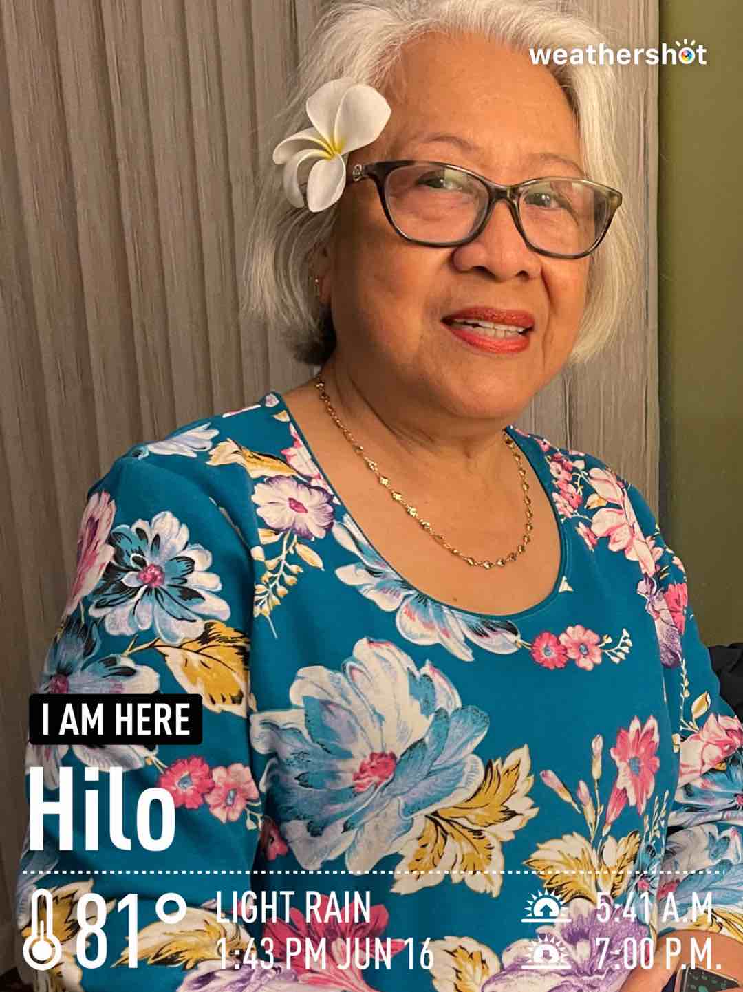 Cloudy weather in Hilo, 81°F — June 16, 2022 (community photo)