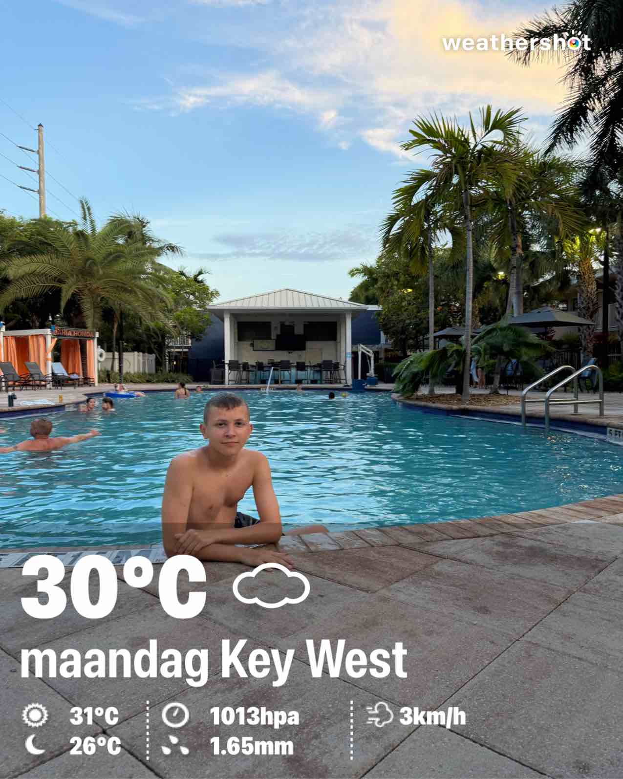 Cloudy weather in Key West, 86°F — July 27, 2026 (community photo)