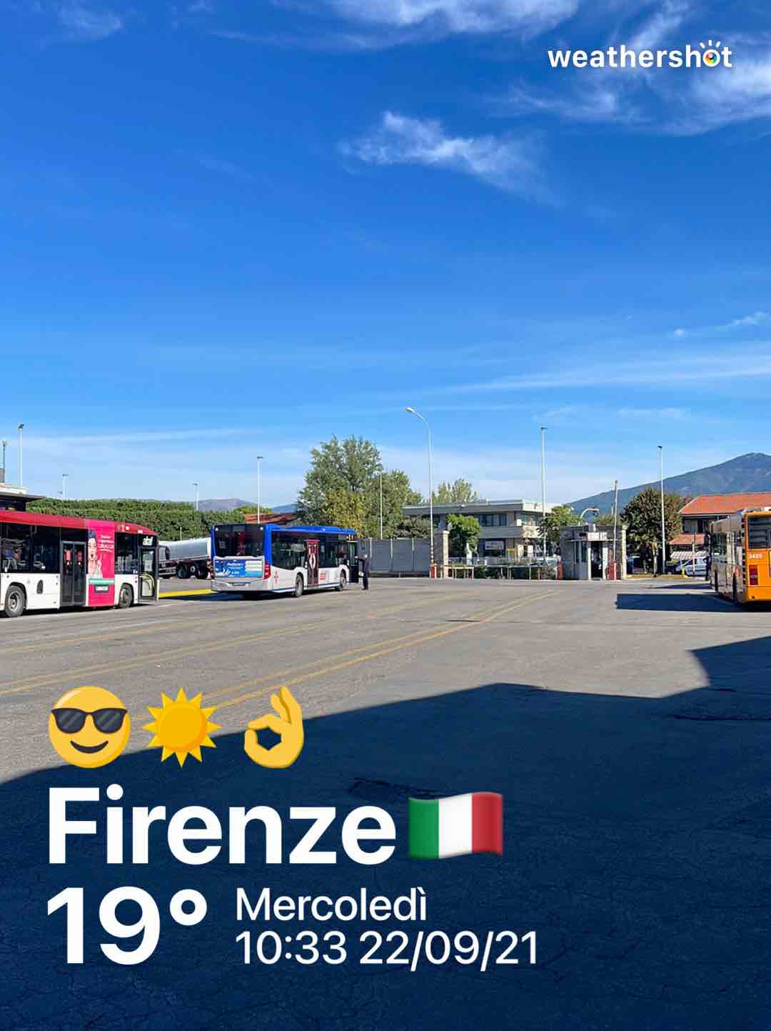 Clear weather in Firenze, 19°C — September 22, 2021 (community photo)