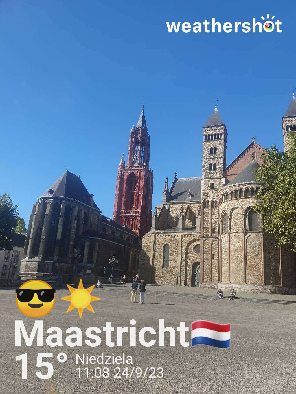 Sunny weather in Maastricht, 15°C — September 24, 2023 (community photo)