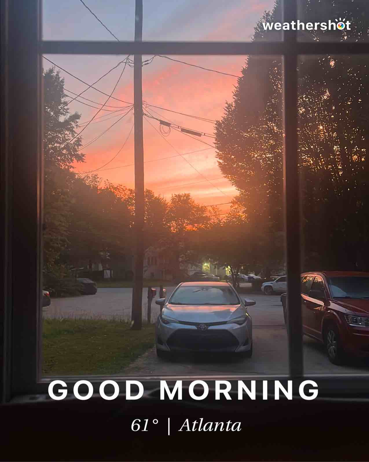 Weather in Atlanta, 61°F — June 6, 2026 (community photo)