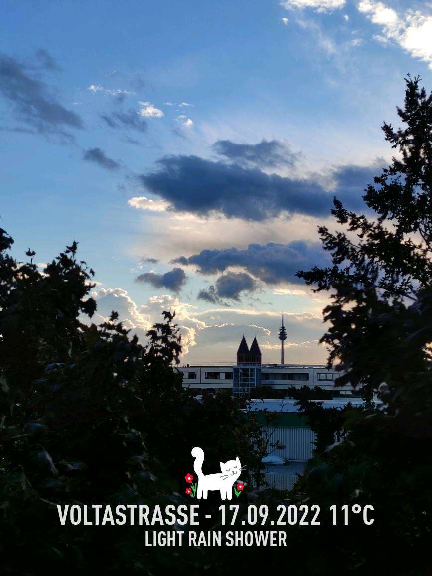 Rainy weather in Nürnberg, 11°C — September 17, 2022 (community photo)