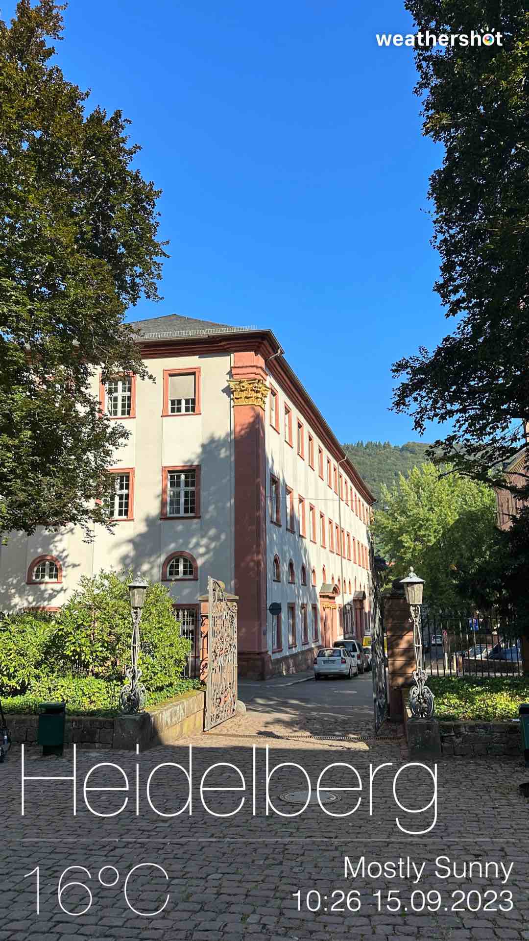 Weather in Heidelberg, 16°C — September 15, 2023 (community photo)