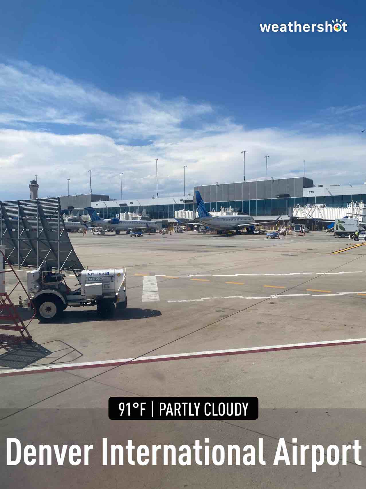 Weather in Denver, 91°F — August 6, 2024 (community photo)