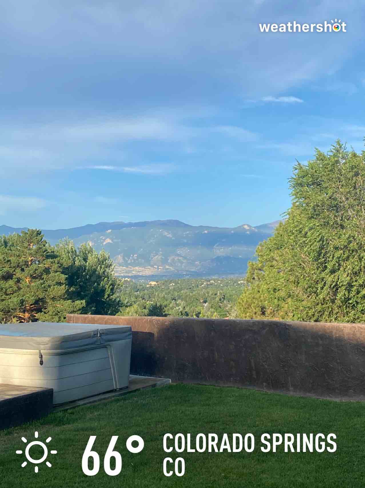 Clear weather in Colorado Springs, 66°F — August 5, 2024 (community photo)