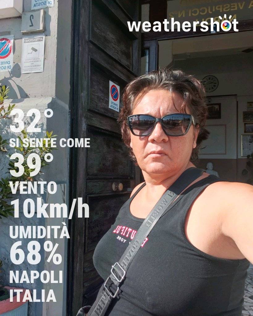 Sunny weather in Napoli, 32°C — August 31, 2026 (community photo)