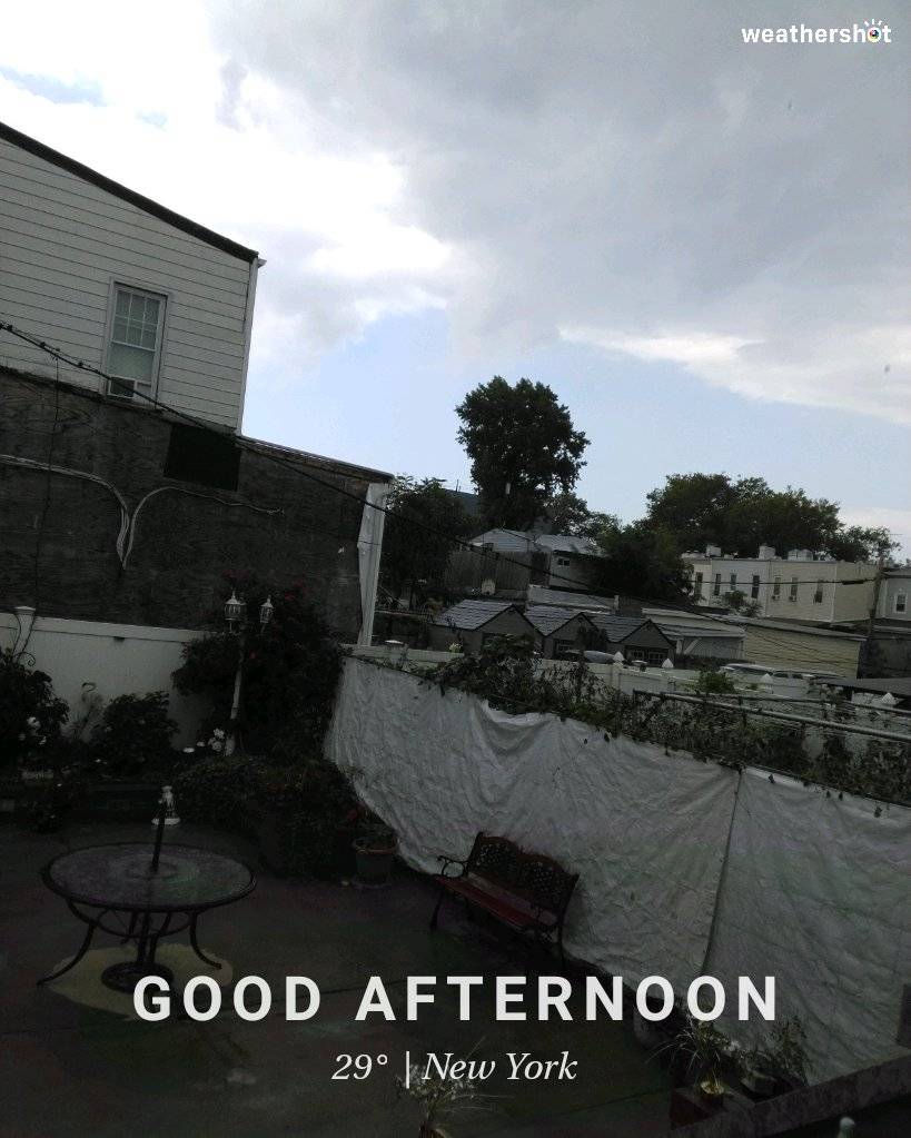 Sunny weather near New York, 84°F — July 31, 2026 (community photo)