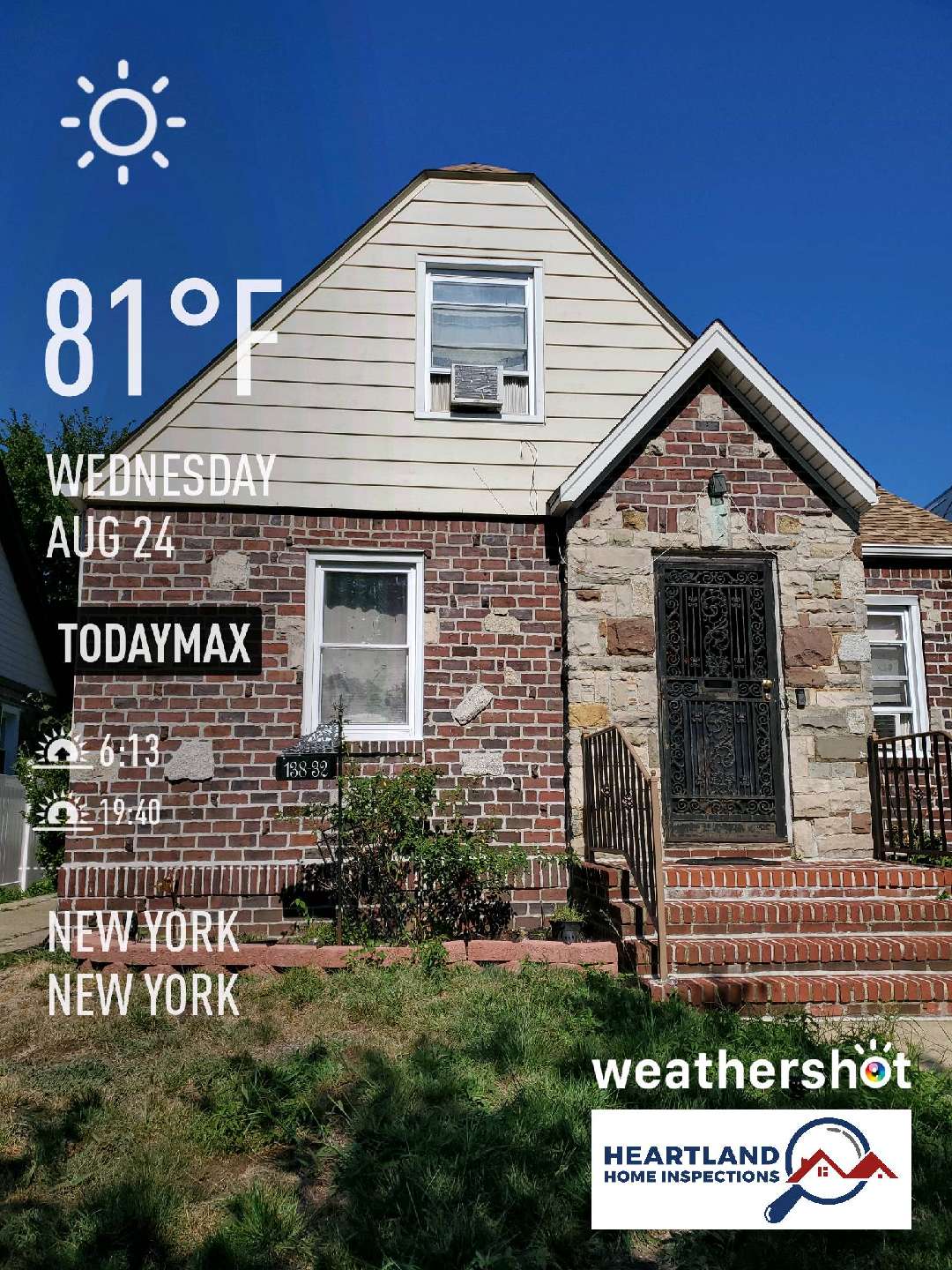 Sunny weather near New York, 81°F — August 24, 2022 (community photo)