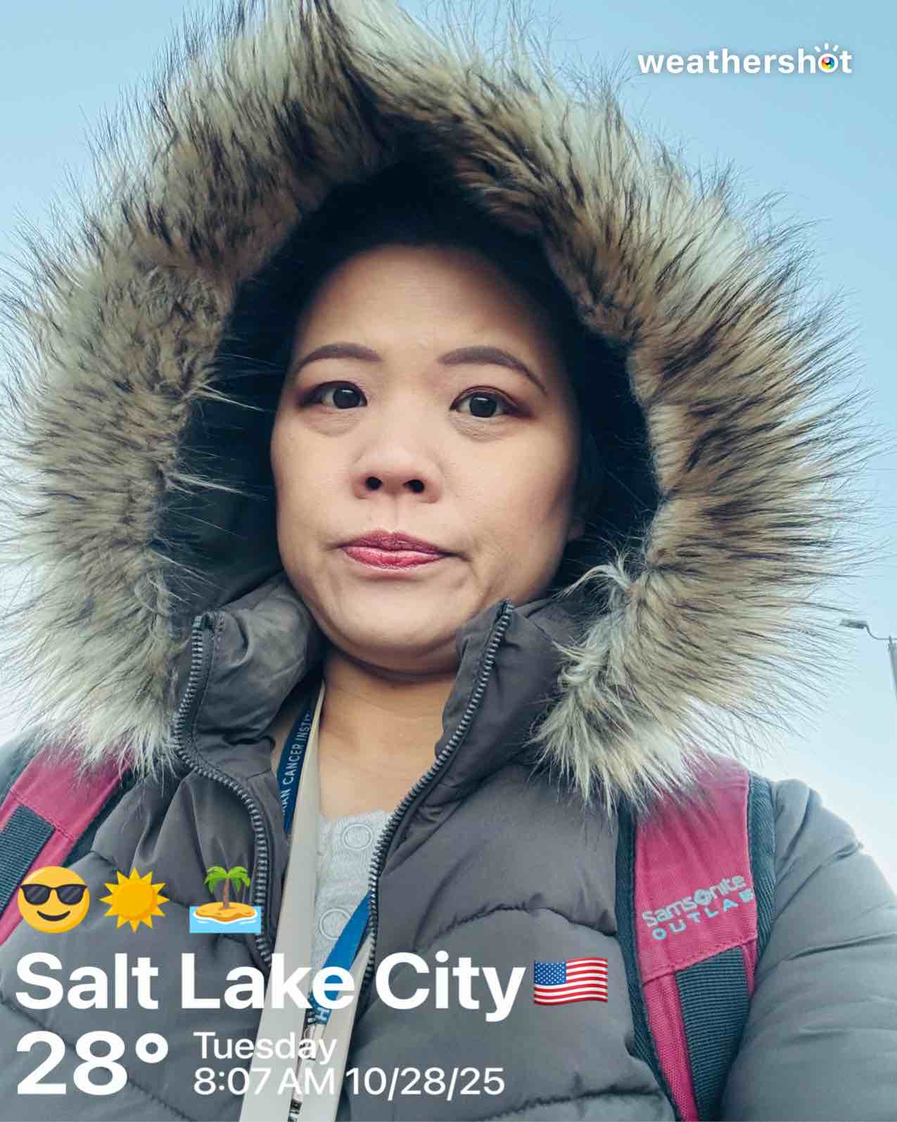Clear weather in Salt Lake City, 28°F — October 28, 2025 (community photo)