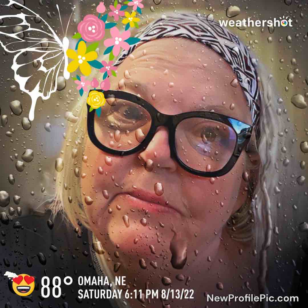 Snowy weather in Omaha, 88°F — August 13, 2022 (community photo)