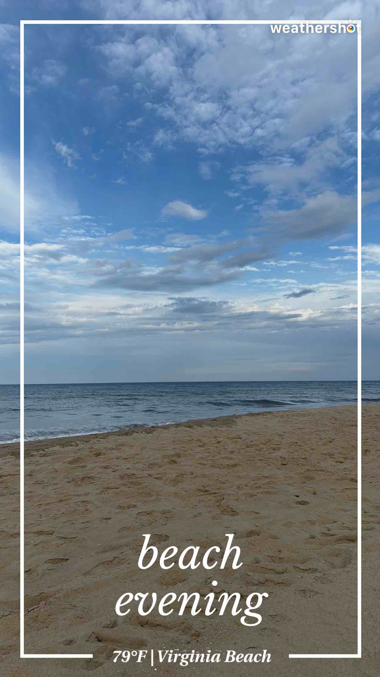 Cloudy weather in Virginia Beach, 79°F — June 10, 2025 (community photo)